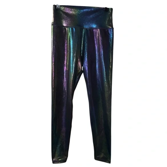 Buffbunny Rebel Leggings Mood Ring Holographic color women’s sz Medium stretch - Picture 4 of 11